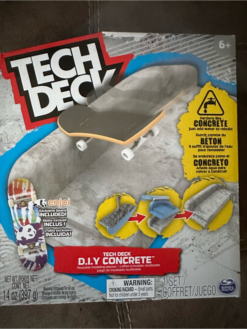 Tech Deck D.I.Y. Concrete Skate Park Kit - Gray, Blue & Yellow Accents